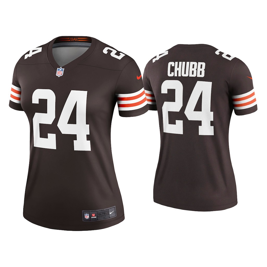 Nick Chubb Cleveland Browns Brown Legend Women Jersey – Let the colors ...